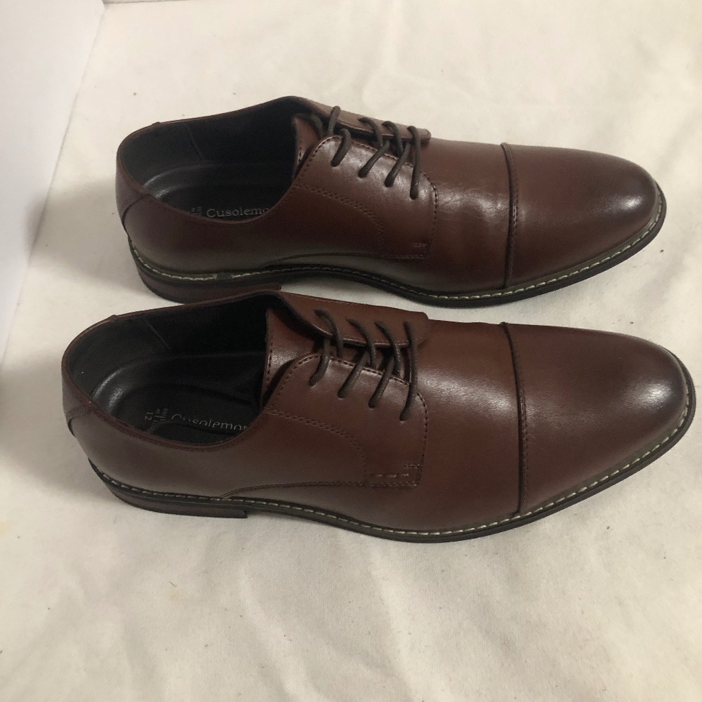 Cusolemore Cognac Leather Cap Toe - 43